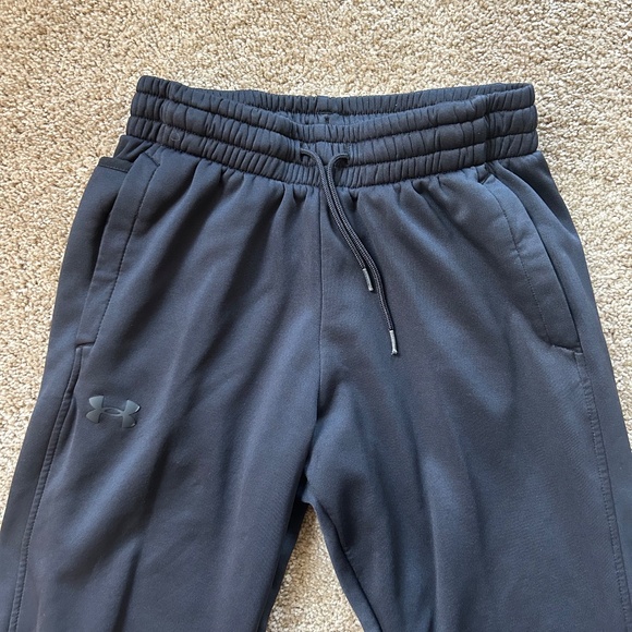 Under Armour Mens M Black Fleece Jogger ColdGear Sweatpants - Picture 3 of 13